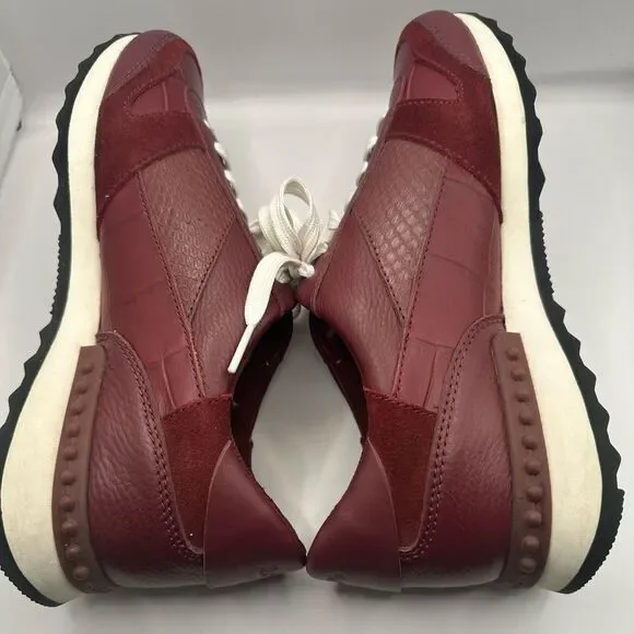 Coach Women’s “Moonlight Patchwork” sneakers NWOT Burgundy size 8M - Picture 7 of 12